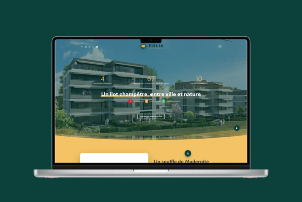 Site internet Eolia, promotion immobilière